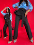 Classic pants + accessory "AVANT-GARDE P7570" - BLACK
